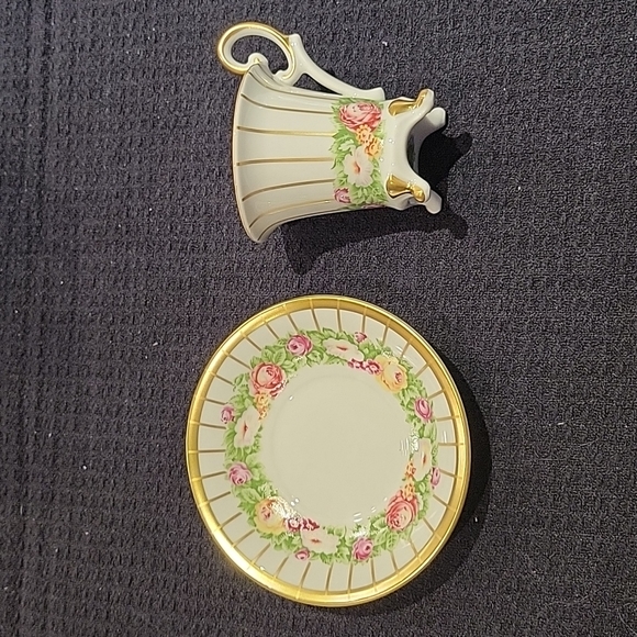 Weimar Footed Demitasse cup w Saucer - Picture 2 of 6